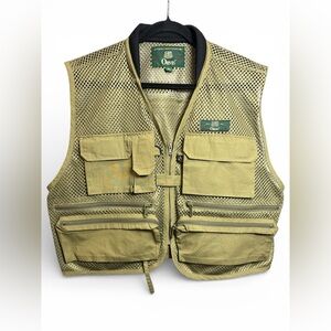 Orvis Fly Fishing Utility Vest Green Mesh Tactical Outdoor Vintage Y2K XL- NWOT